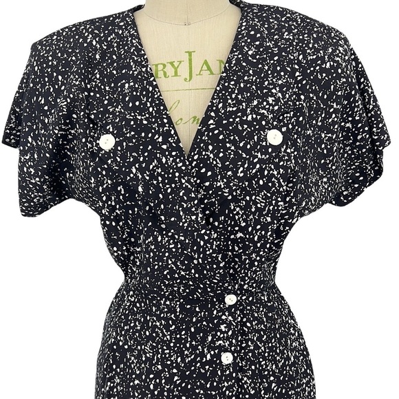 Milanzo Y2K 90s fitted hi-lo Ruffle dress. Gwen Stefani video look a like - Picture 3 of 15